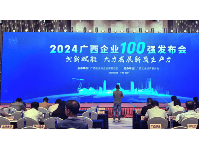 廣西綠源榮獲“2024年廣西制造企業(yè)100強”，新質(zhì)生產(chǎn)力顯威力！