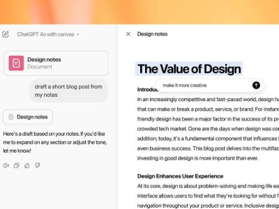 OpenAI全新工具ChatGPT Canvas來襲，免費開放助力創(chuàng)作與編碼！