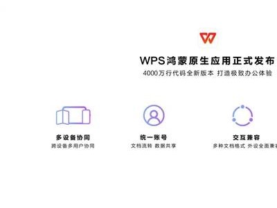 WPS鴻蒙原生應(yīng)用來(lái)了！一年打磨，4000萬(wàn)行代碼鑄就