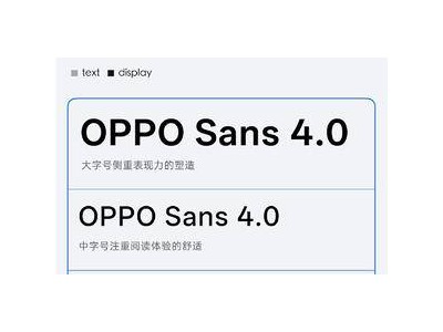 OPPO Sans 4.0字體新上線，免費商用無侵權風險！