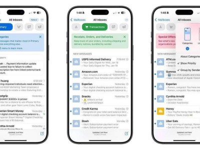 蘋果iOS 18.2新升級(jí)：郵件應(yīng)用AI智能分類亮相