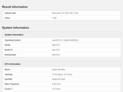 蘋果新款MacBook Pro性能曝光：M4 Max芯片除GPU外全面碾壓M2 Ultra！
