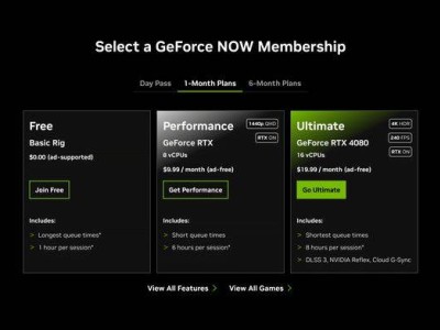 英偉達(dá)云游戲GeForce Now新政策：會(huì)員每月游戲時(shí)間將設(shè)限