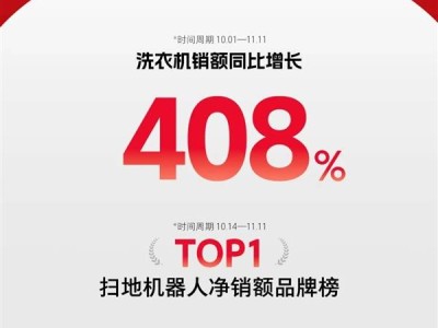 石頭科技雙11大放異彩：京東銷額飆升196%，清潔電器穩(wěn)坐榜首