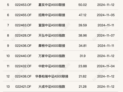 A500指數(shù)基金發(fā)行熱潮，半個(gè)月爆發(fā)式增長(zhǎng)，規(guī)模突破700億！