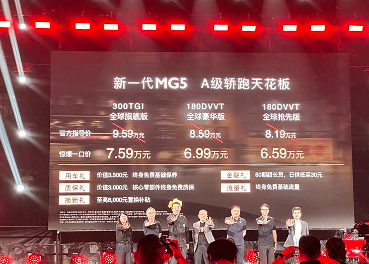 新款名爵MG5外觀圖