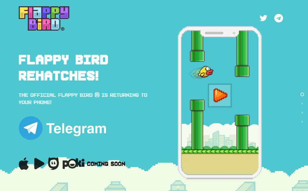 Flappy Bird 重制版游戲宣傳圖