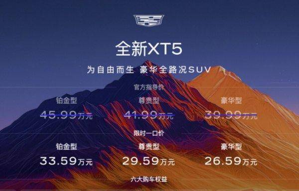 凱迪拉克全新XT5