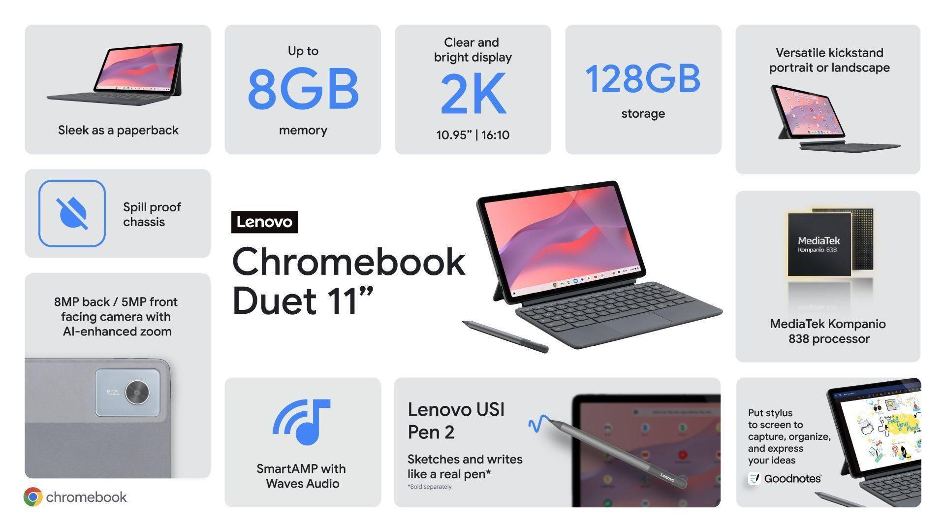 全新Chromebook Duet 11