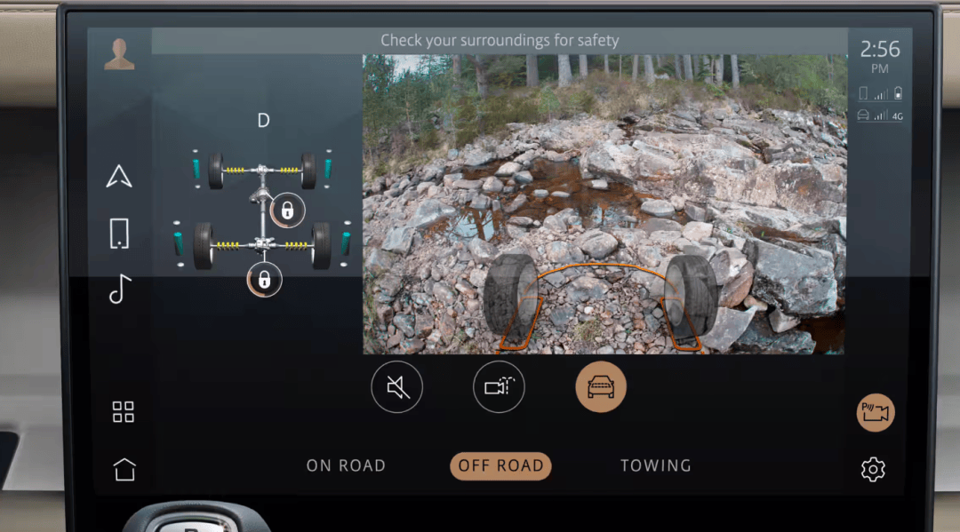 新款路虎衛(wèi)士V8車(chē)型智能系統(tǒng)界面