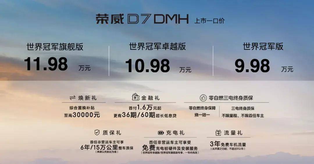 榮威D7 DMH世界冠軍版外觀