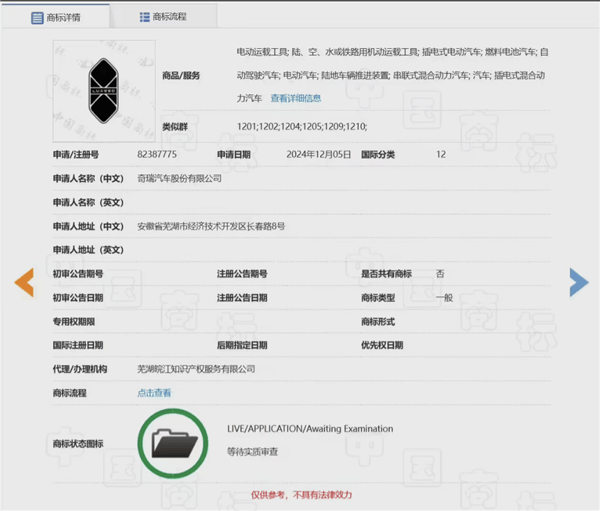 奇瑞車型車標(biāo)對比