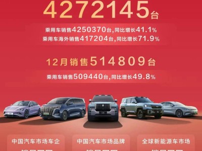 2024車企銷量盤點(diǎn)：比亞迪領(lǐng)跑，新勢力競相綻放，小米汽車異軍突起