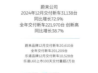 蔚來年銷突破22萬，2025年目標(biāo)翻倍，多品牌戰(zhàn)略能否助力實現(xiàn)？