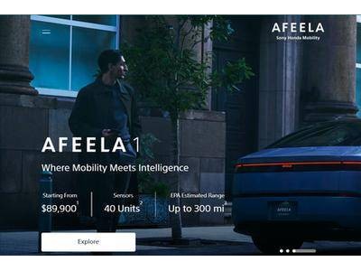 索尼本田AFEELA 1電動車CES首發(fā)，預(yù)售在即，智能新潮流來襲！