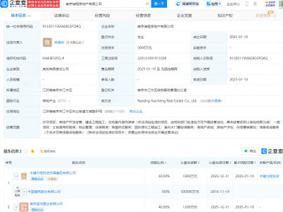 中國(guó)建筑在南京投資成立新公司，含房屋拆遷服務(wù)業(yè)務(wù)