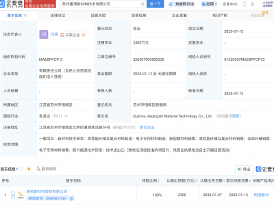 明冠新材全資控股，蘇州嘉清新材料技術(shù)有限公司正式亮相！
