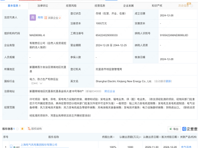 電氣風(fēng)電布局新疆，新能源公司正式成立！