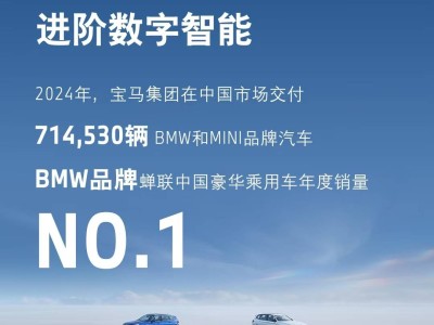 寶馬2024年中國(guó)市場(chǎng)大捷，71萬輛佳績(jī)?cè)賷Z豪華車銷量桂冠