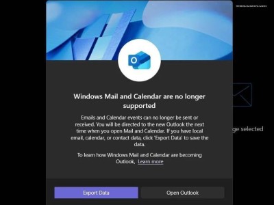 微軟逐步告別Win10/11郵件日歷，全力推廣新版Outlook