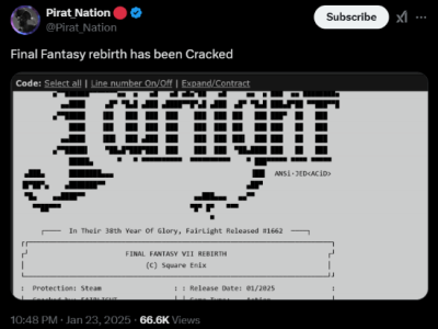 《最終幻想7：重生》PC版發(fā)售即遭破解，畫面升級能否挽回口碑？