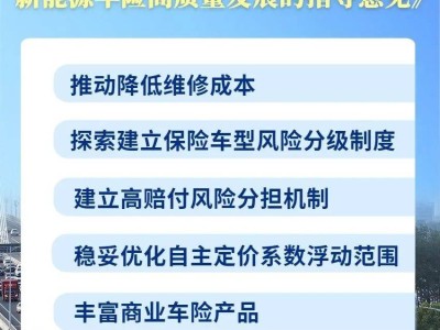 新能源車險(xiǎn)新紀(jì)元：我國(guó)首個(gè)高質(zhì)量發(fā)展指導(dǎo)意見出爐