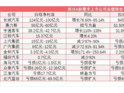 2024年車企利潤(rùn)分化：長(zhǎng)城領(lǐng)跑，賽力斯扭虧，上汽廣汽等大幅下滑