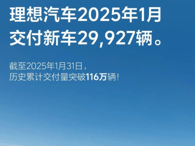 理想汽車1月銷量微降，市場波動還是失速前兆？