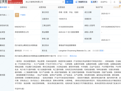 四川能投在涼山投資成立物資公司