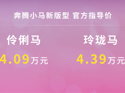 奔騰小馬新車型元宵上市，智慧大屏+長續(xù)航，4.09萬元起售！