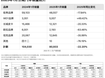 長(zhǎng)城汽車銷量下滑，自主五強(qiáng)地位不保，能否重振雄風(fēng)？