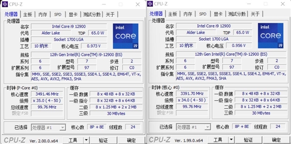 CPU-Z 2.00全新發(fā)布：12代酷睿一網(wǎng)打盡